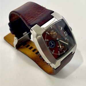 Diesel Brown Leather Mens Watch